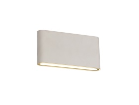 D0462  Contour Wall Lamp 2 x 6W LED Outdoor IP54 Sand White